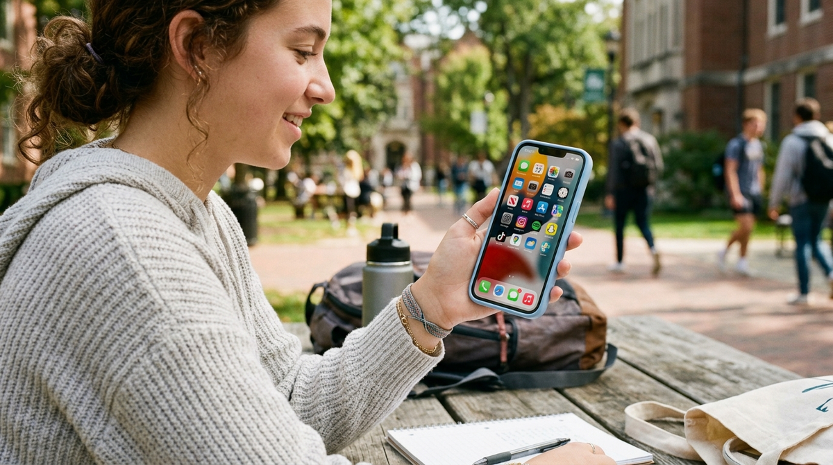 Aplikace, které studenti opravdu používají — a jaký iPhone na ně stačí