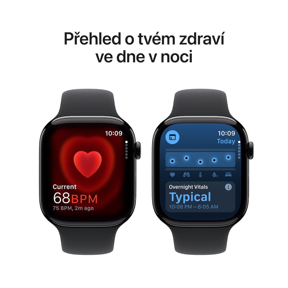 Apple Watch Series 10 GPS 42mm - Klavírně černé hliníkové pouzdro