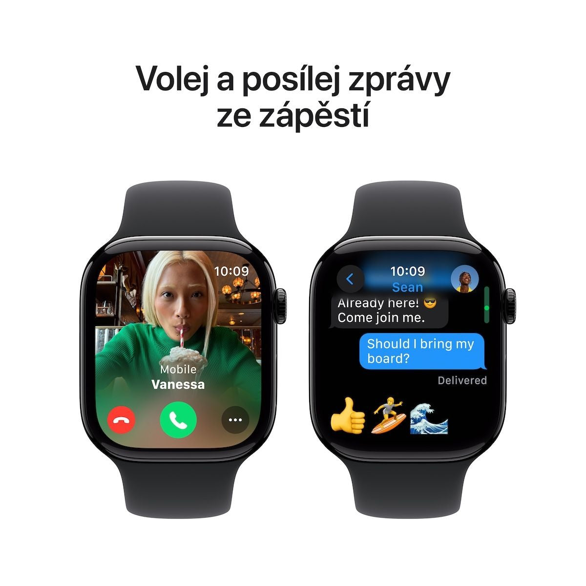 Apple Watch Series 10 GPS 42mm - Klavírně černé hliníkové pouzdro