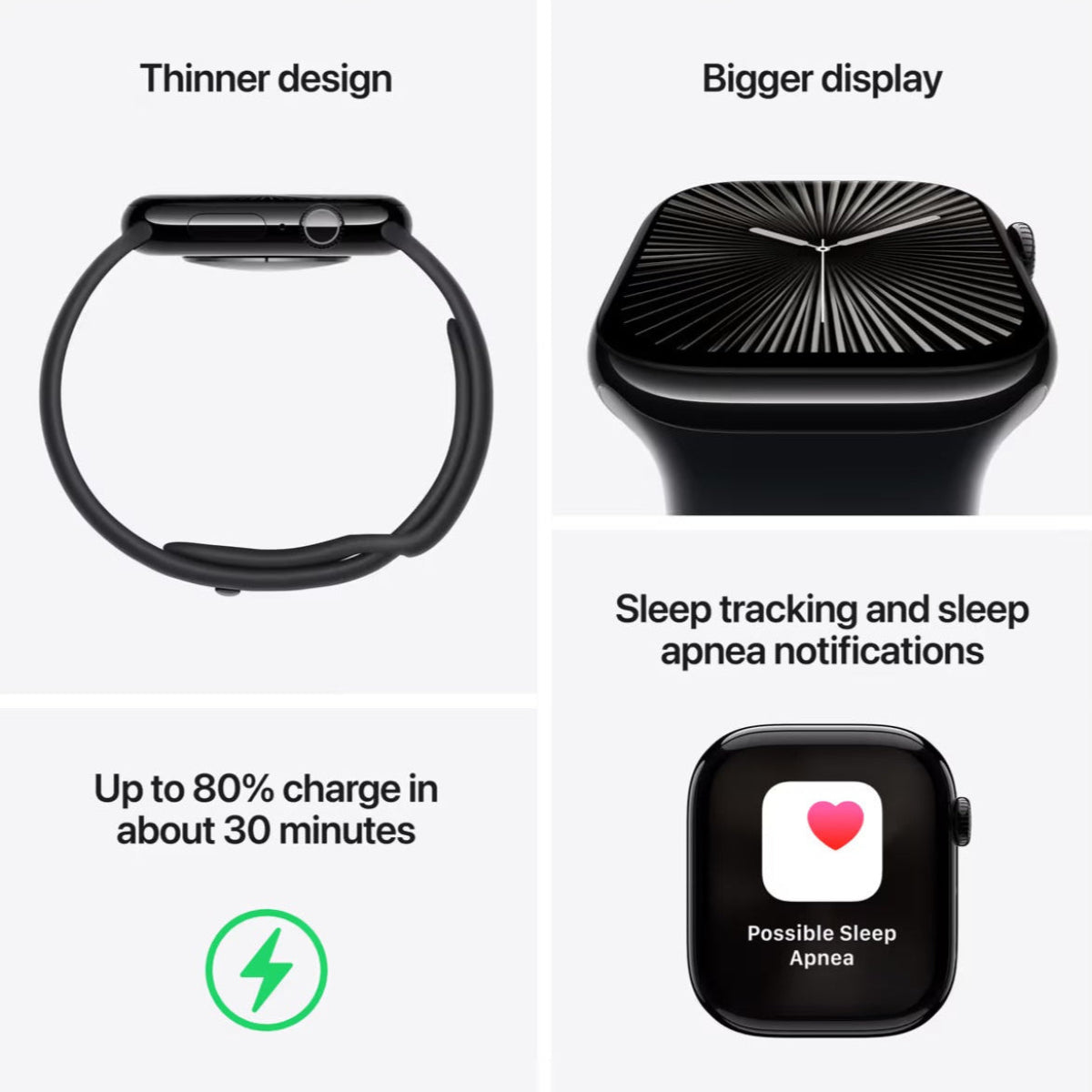 Apple Watch Series 10 GPS 42mm - Stříbrné hliníkové pouzdro