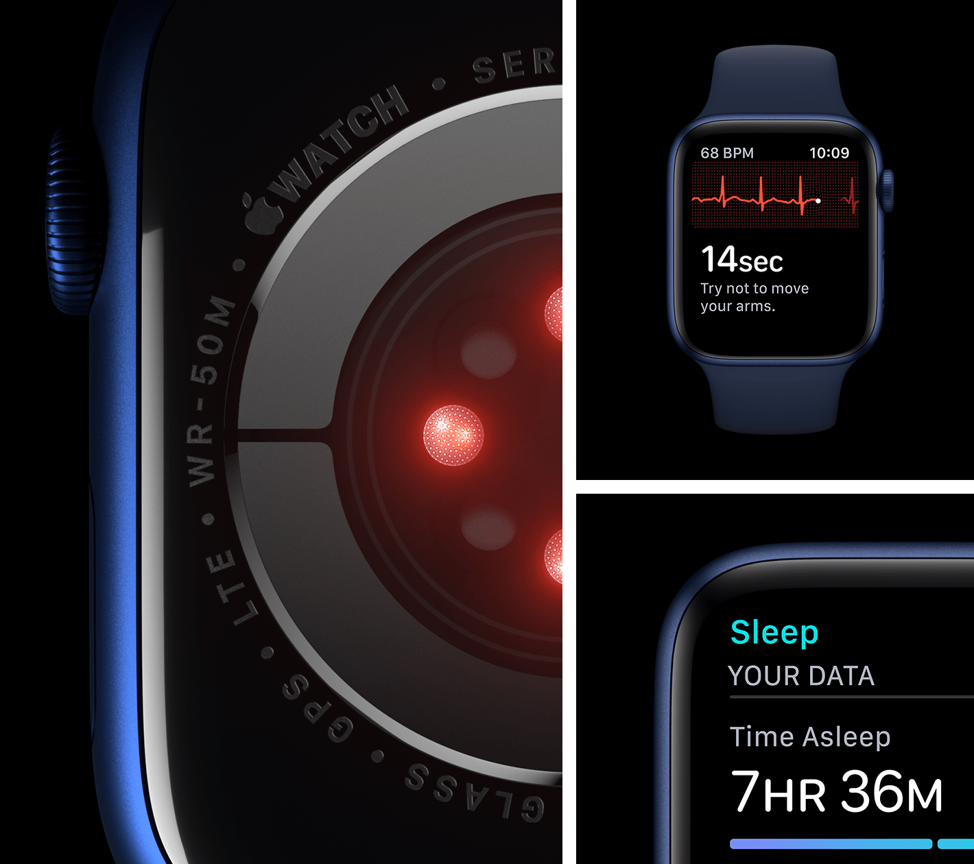 Apple Watch Series 6 GPS Aluminum 44mm - Modré hliníkové pouzdro