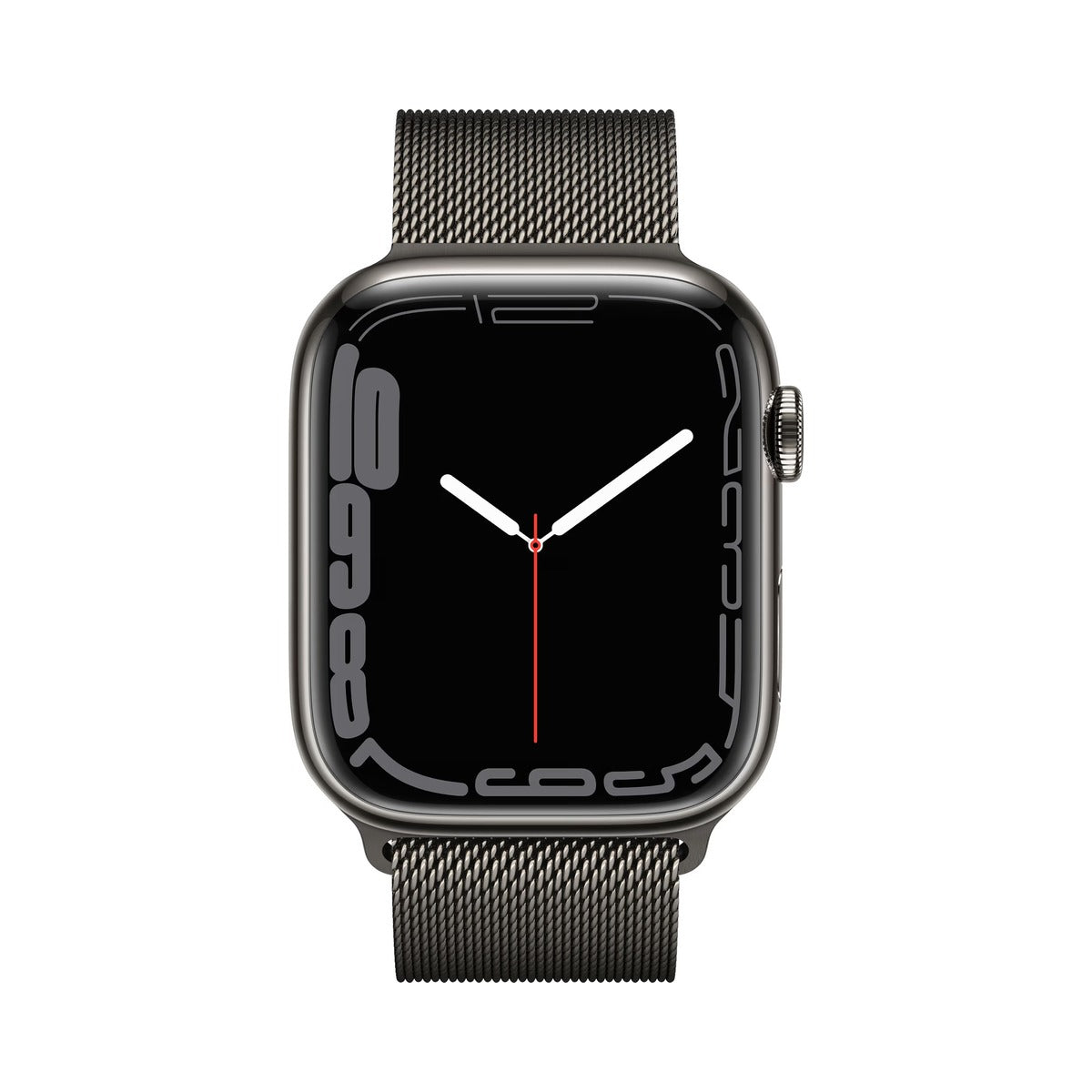 Apple Watch Series 7 GPS + Cellular 45mm - Grafitové pouzdro z nerezové oceli