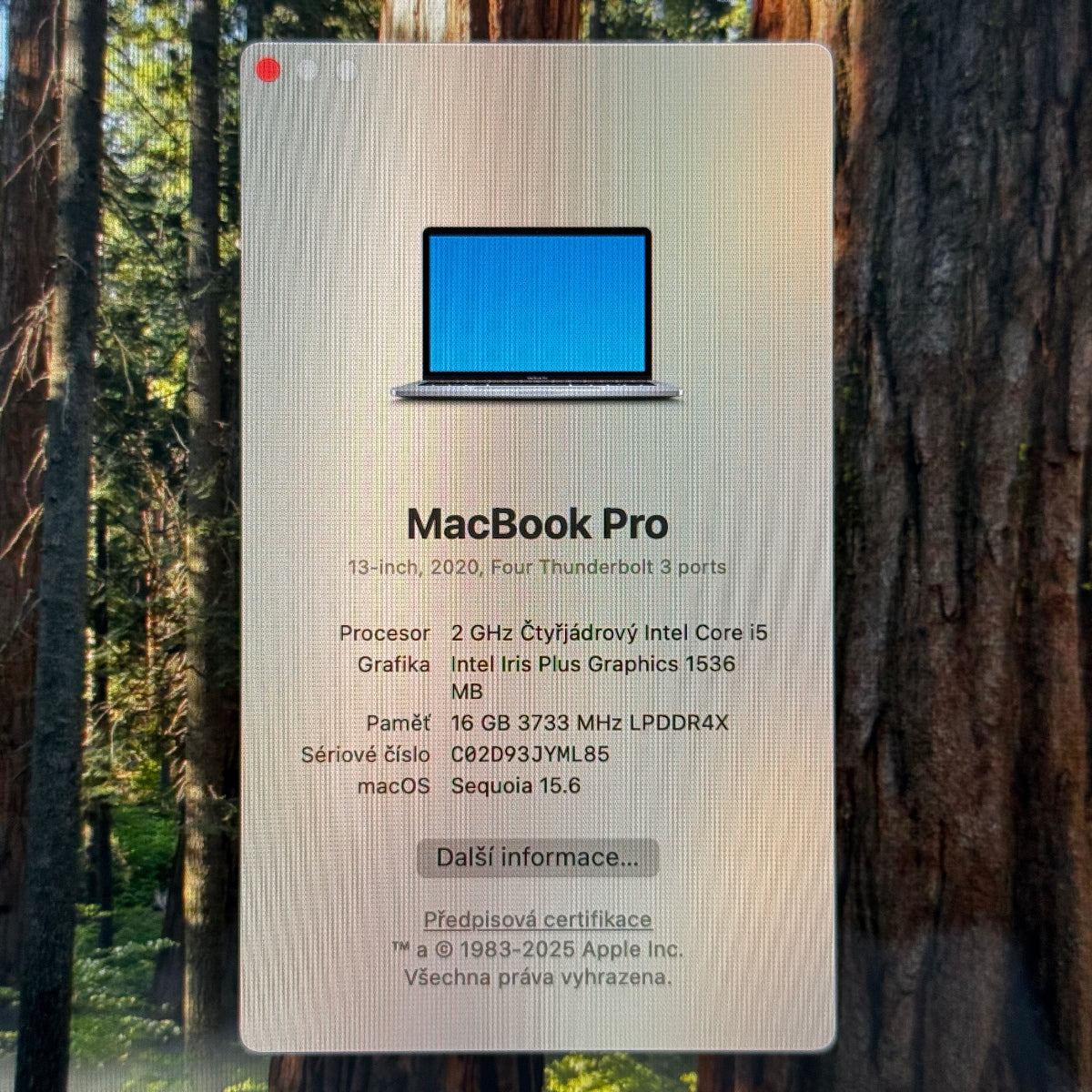 MacBook Pro 13" 2020 i5 / 16GB / 500GB