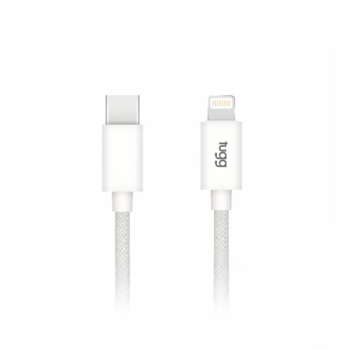 Nabíjecí textilní kabel USB C / Lightning 1m