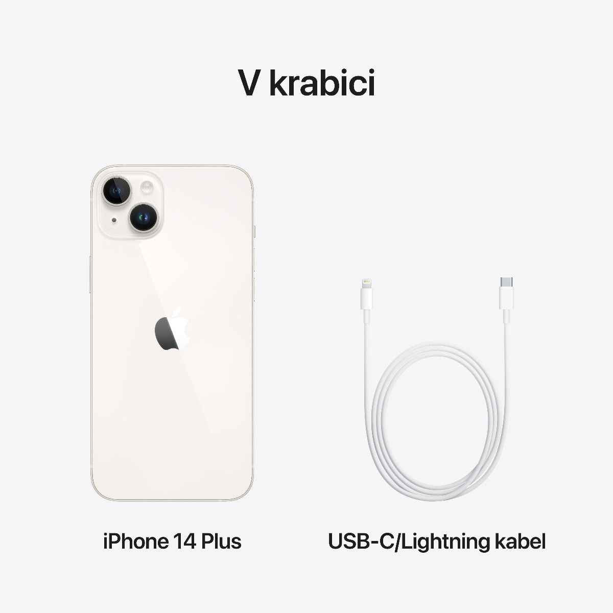 iPhone 14 Plus - hvězdně bílá