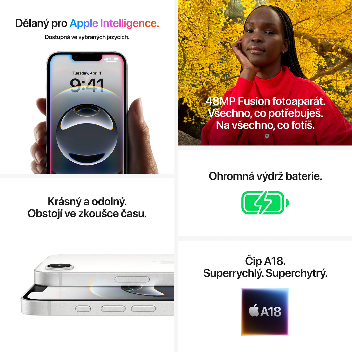 iPhone 16e - černá