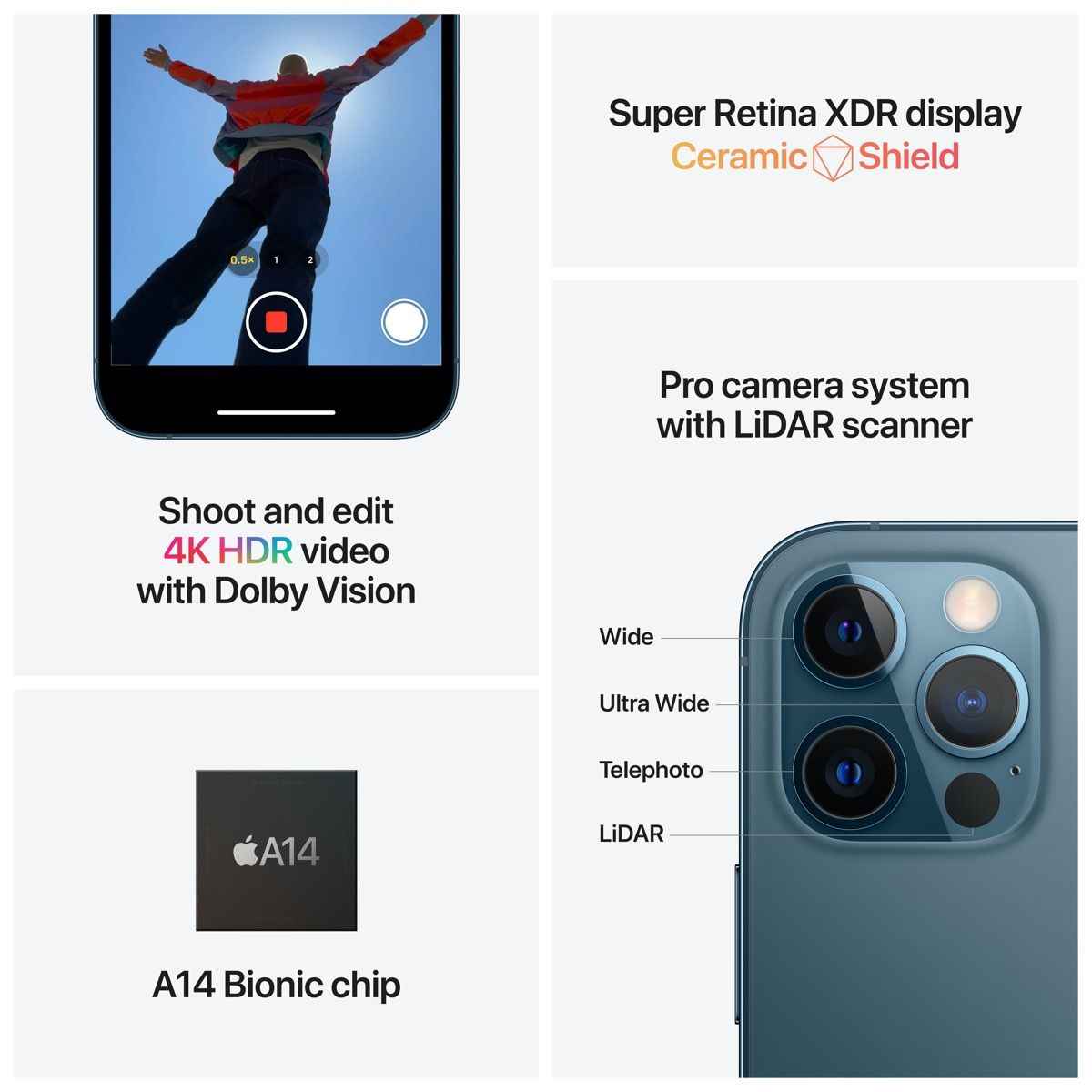 iPhone 12 Pro - stříbrná