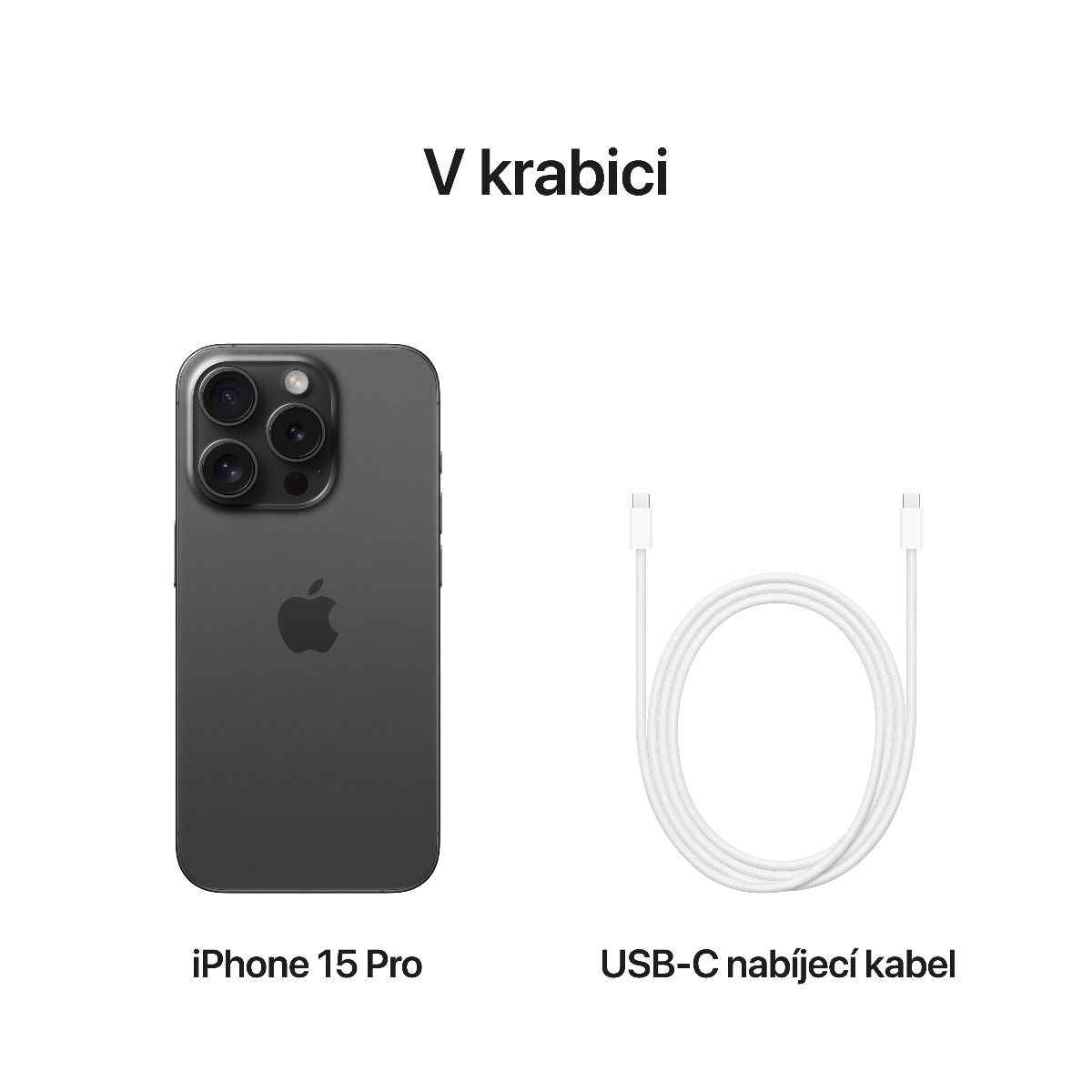 iPhone 15 Pro - černý titan