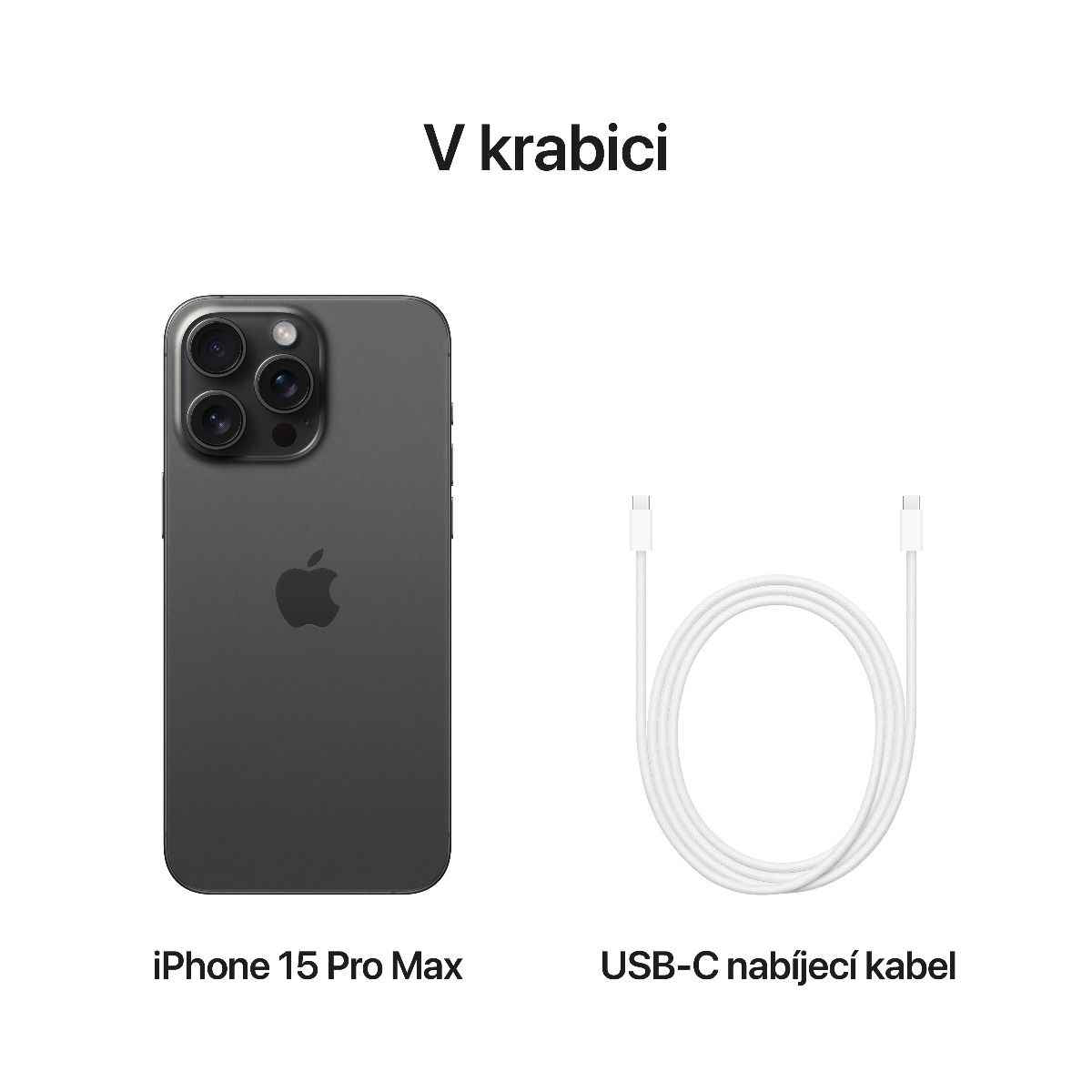 iPhone 15 Pro Max - černý titan