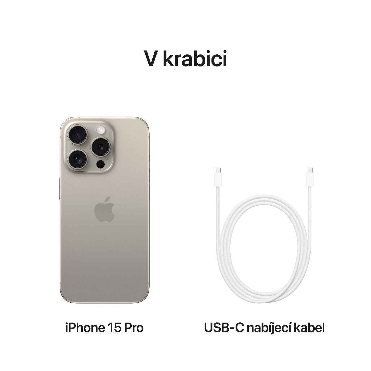 iPhone 15 Pro - přírodní titan