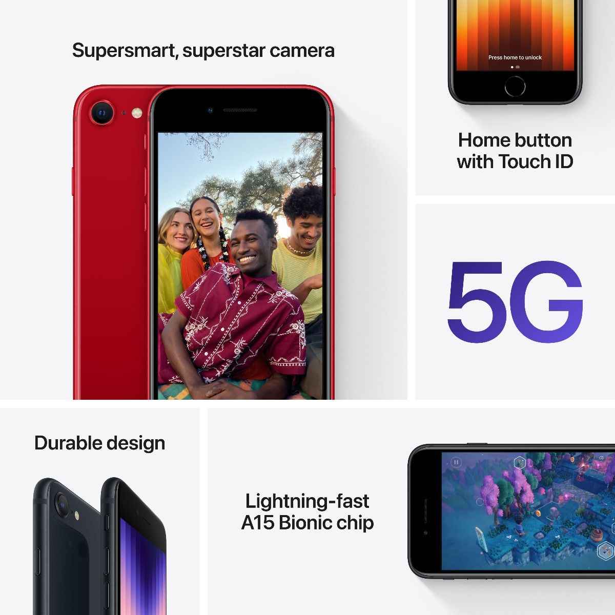 iPhone SE (2022) - temně inkoustová