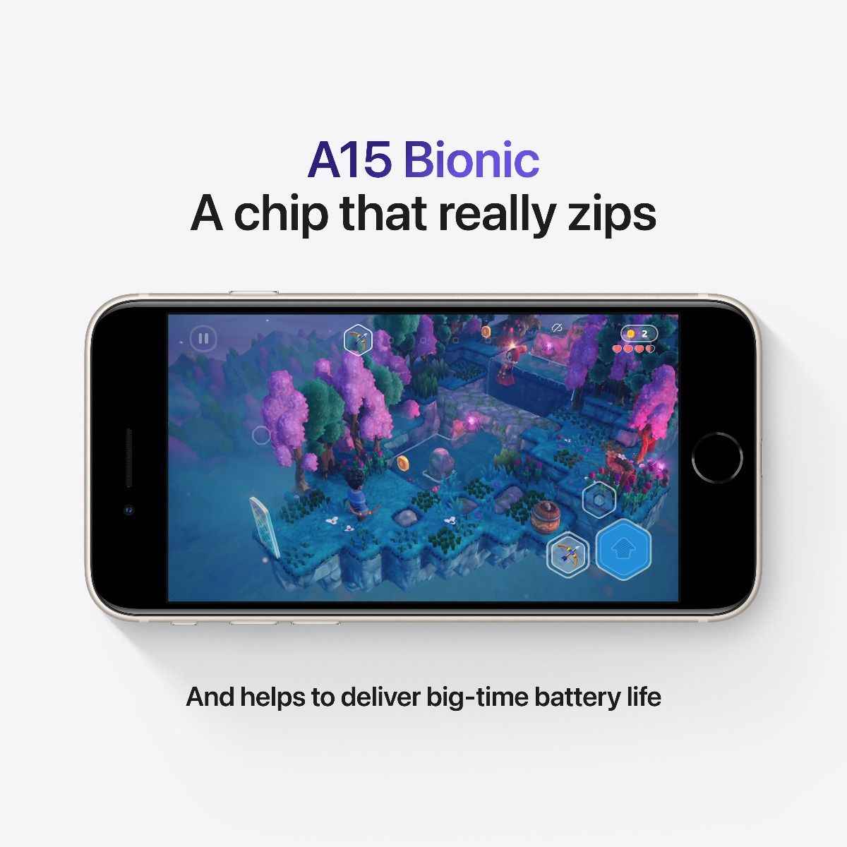 iPhone SE (2022) - hvězdně bílá