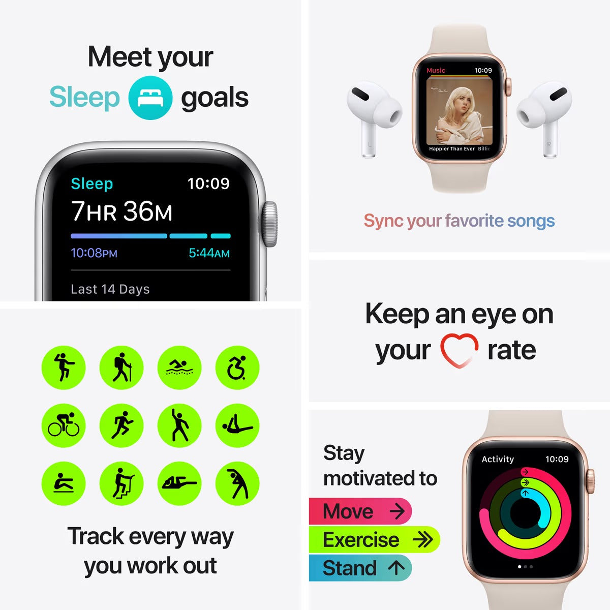 Apple Watch SE GPS 40mm (2020) - Zlaté hliníkové pouzdro