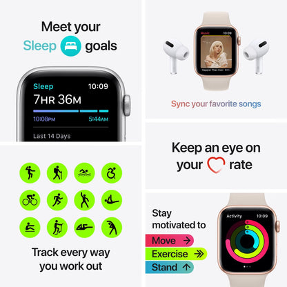 Apple Watch SE GPS 40mm (2020) - Zlaté hliníkové pouzdro