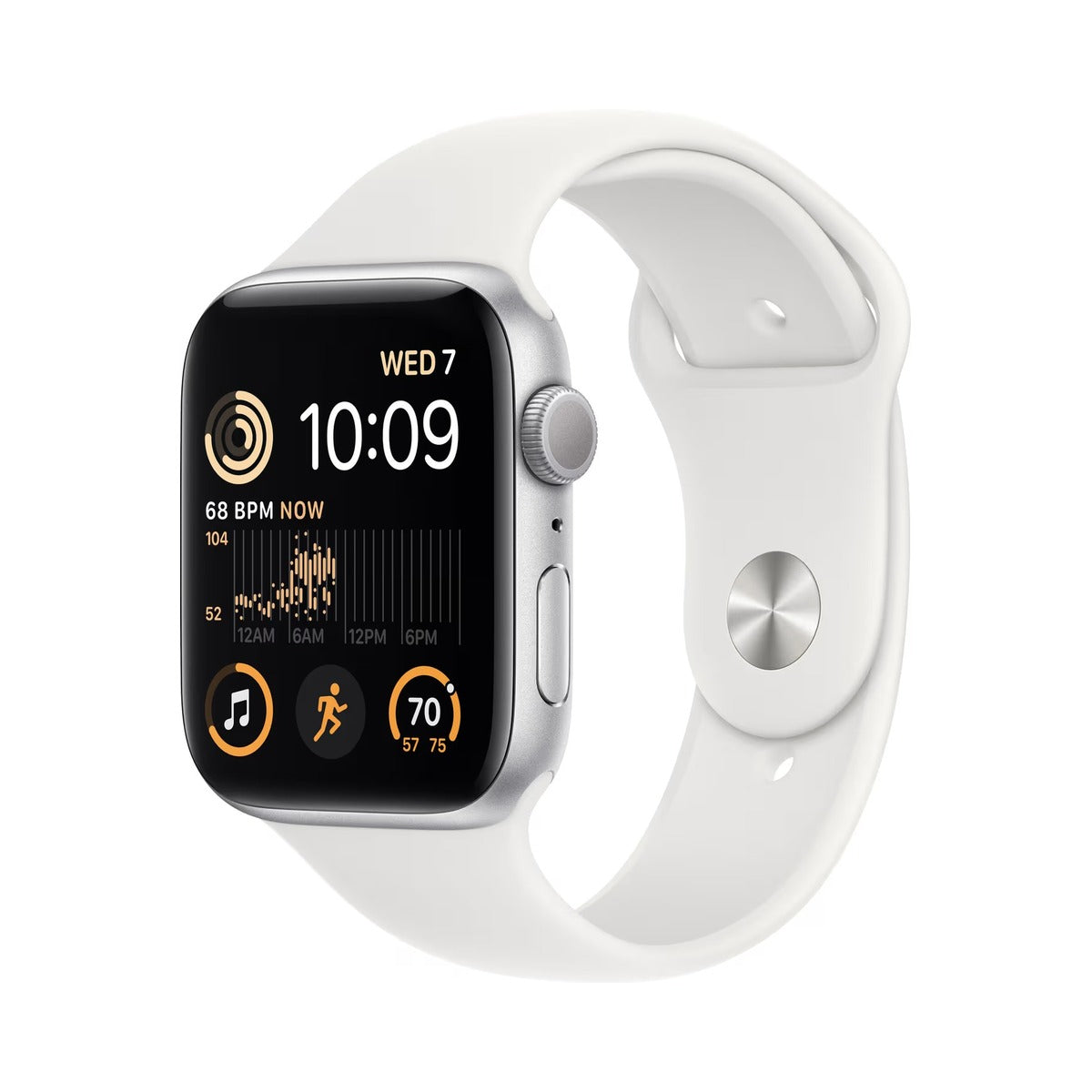 Apple Watch SE GPS 44mm (2022) - Stříbrné hliníkové pouzdro