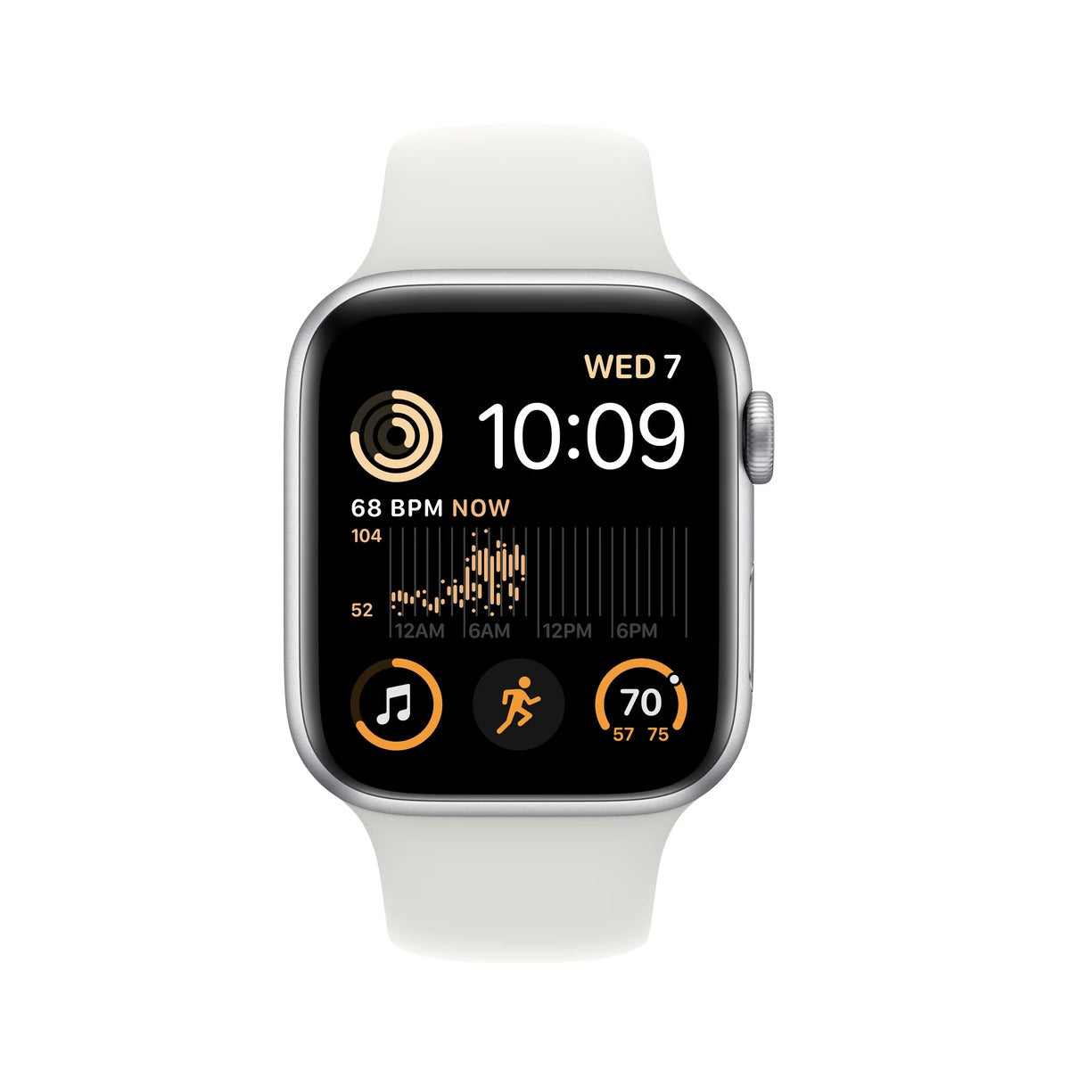 Apple Watch SE GPS 44mm (2022) - Stříbrné hliníkové pouzdro