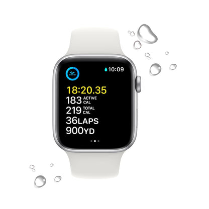 Apple Watch SE GPS 44mm (2022) - Stříbrné hliníkové pouzdro