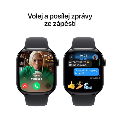 Apple Watch Series 10 GPS 42mm - Klavírně černé hliníkové pouzdro