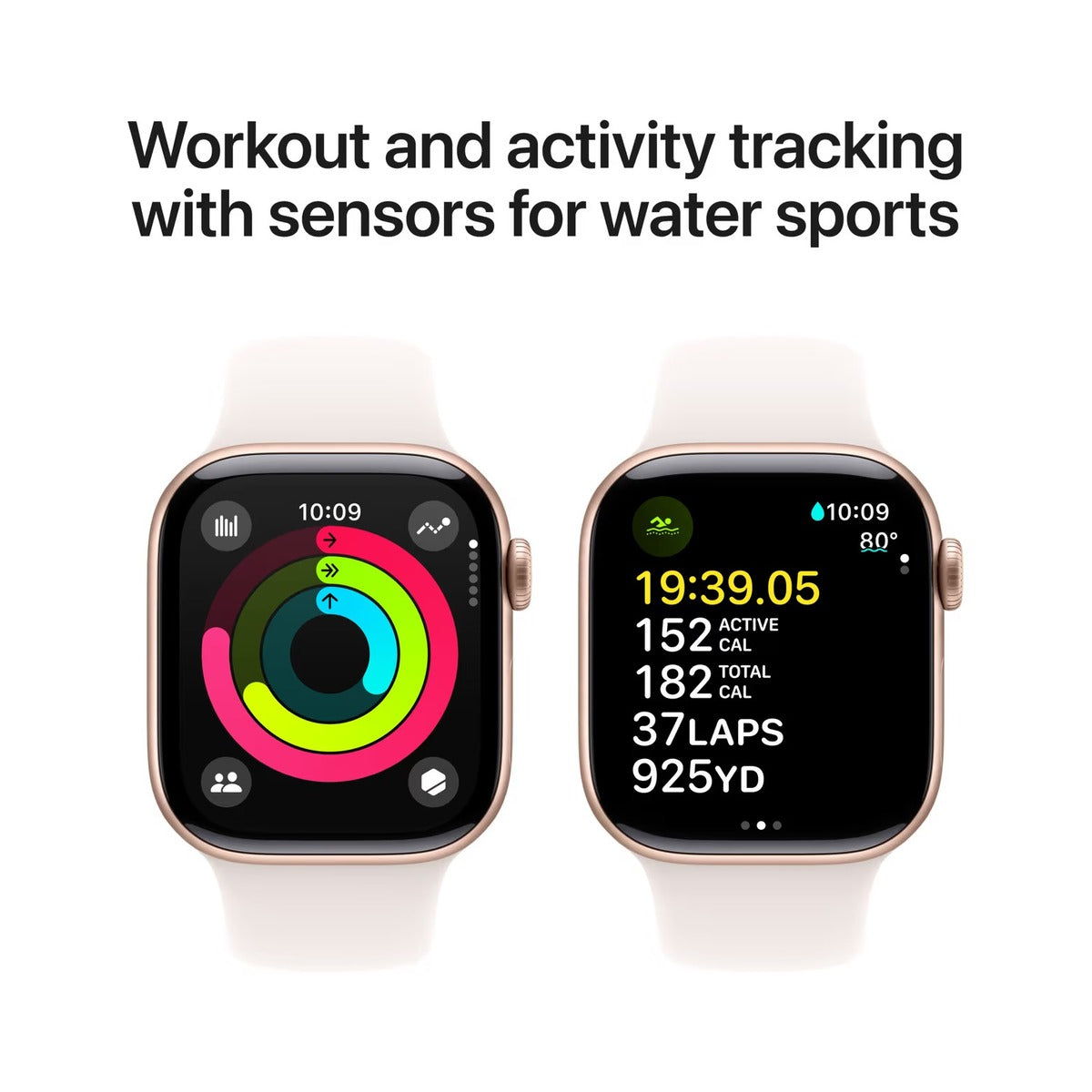 Apple Watch Series 10 GPS 46mm - Růžově zlatý hliníkové pouzdro