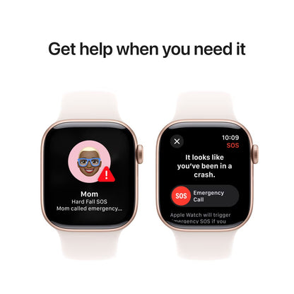 Apple Watch Series 10 GPS 46mm - Růžově zlatý hliníkové pouzdro