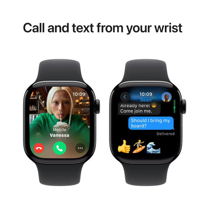 Apple Watch Series 10 GPS + Cellular 46mm - Klavírně černé hliníkové pouzdro