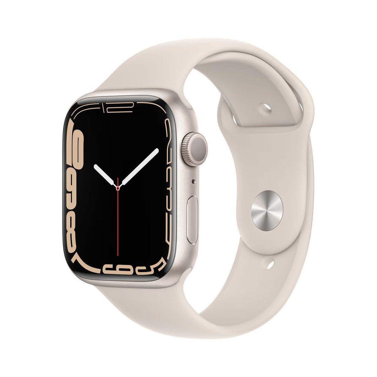 Apple Watch Series 7 GPS 45mm - Hvězdně bílé hliníkové pouzdro
