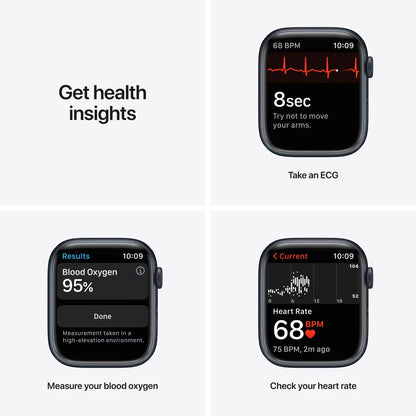 Apple Watch Series 7 GPS 45mm - Hvězdně bílé hliníkové pouzdro
