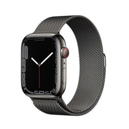Apple Watch Series 7 GPS + Cellular 45mm - Grafitové pouzdro z nerezové oceli