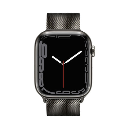 Apple Watch Series 7 GPS + Cellular 45mm - Grafitové pouzdro z nerezové oceli