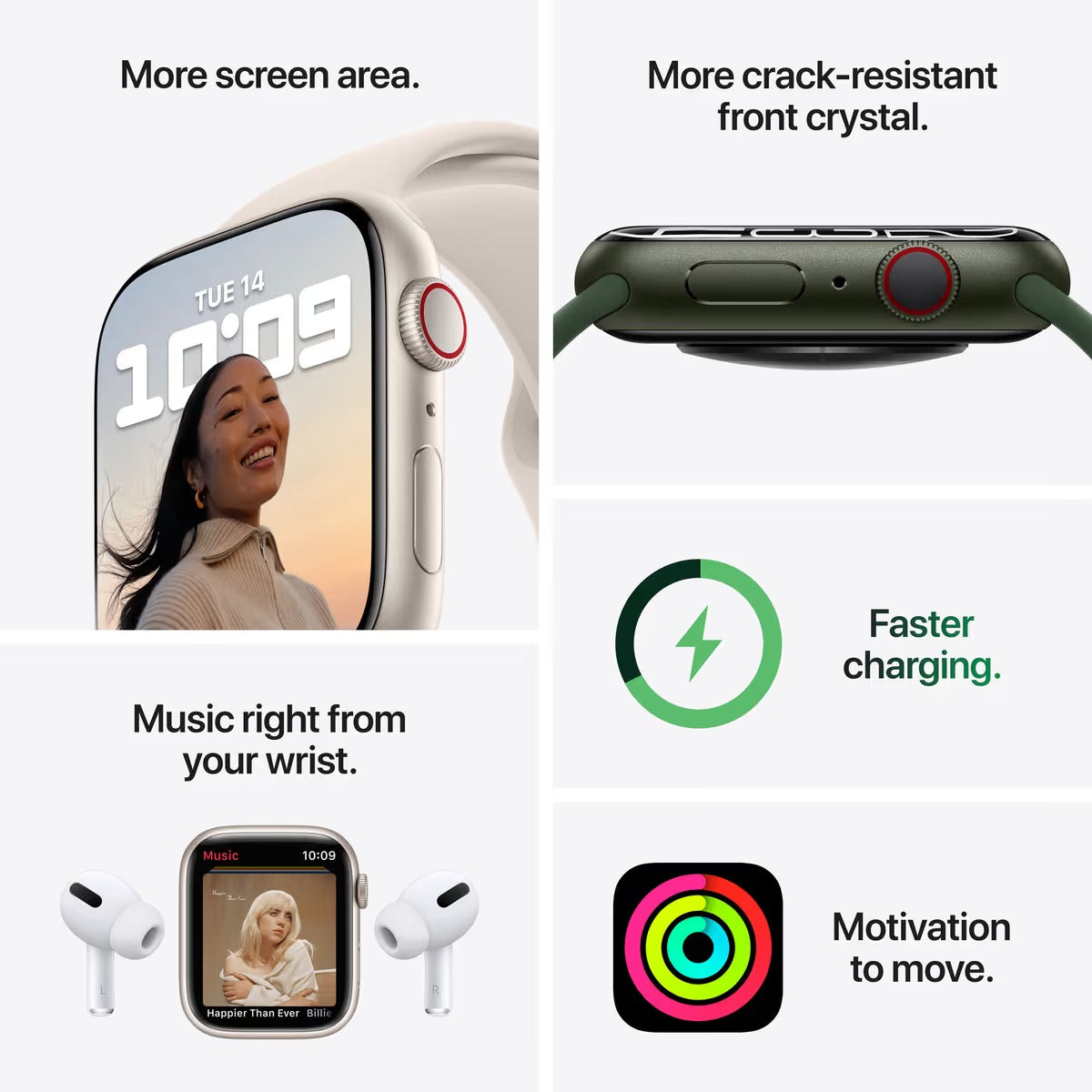 Apple Watch Series 7 GPS + Cellular 45mm - Grafitové pouzdro z nerezové oceli