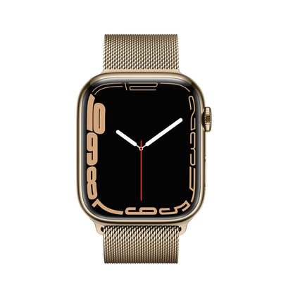 Apple Watch Series 7 GPS + Cellular 45mm - Zlaté pouzdro z nerezové oceli