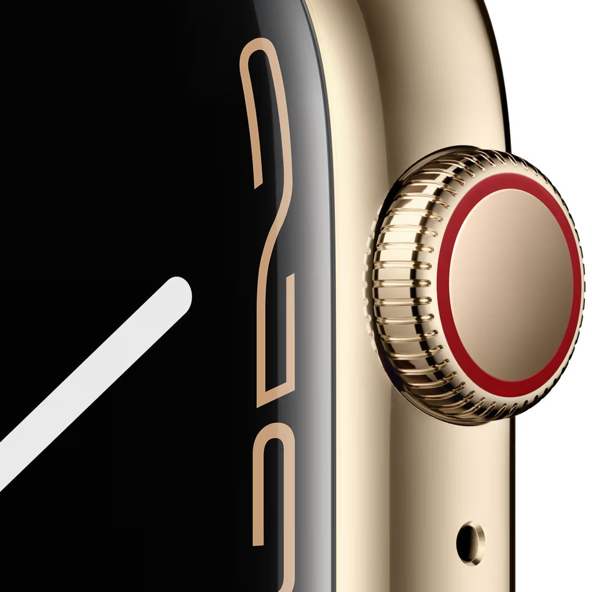 Apple Watch Series 7 GPS + Cellular 45mm - Zlaté pouzdro z nerezové oceli