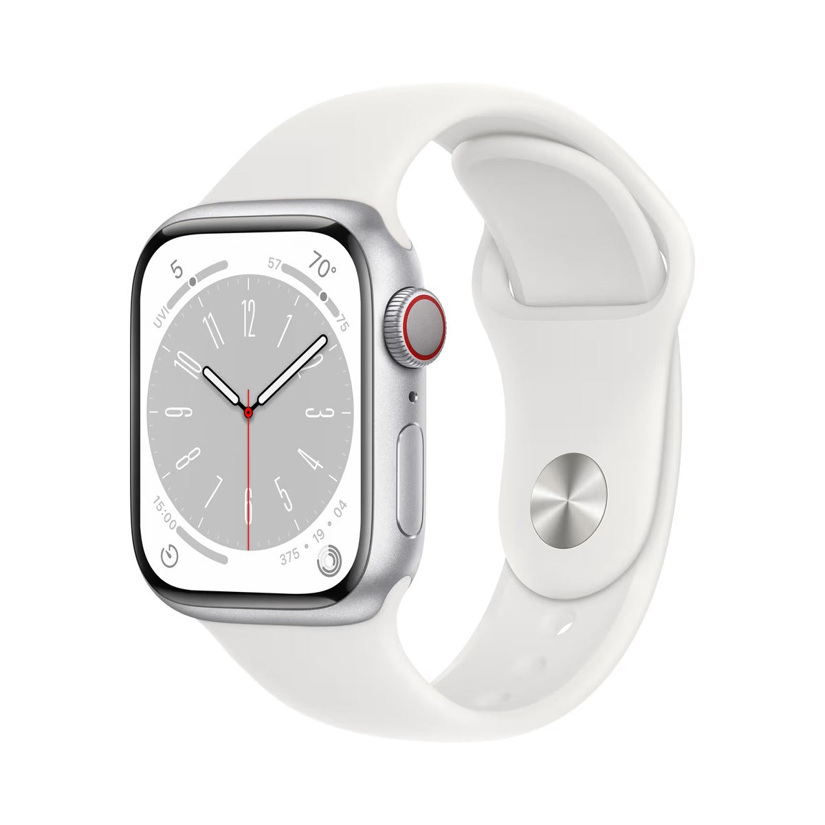 Apple Watch Series 8 GPS + Cellular 41mm - Stříbrné hliníkové pouzdro