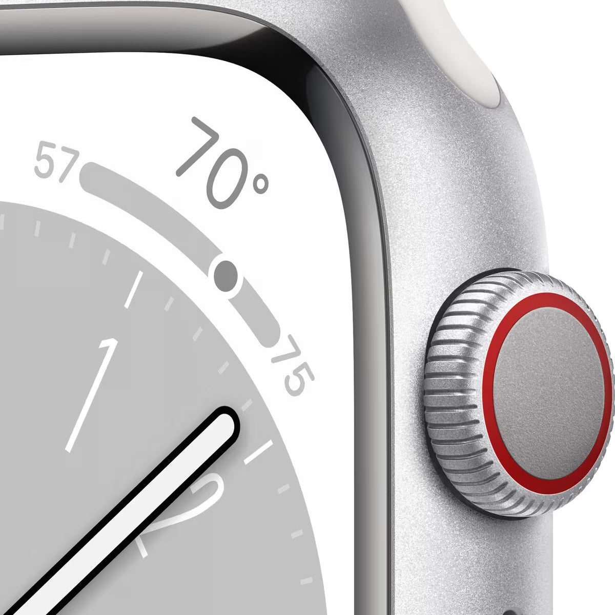 Apple Watch Series 8 GPS + Cellular 41mm - Stříbrné hliníkové pouzdro