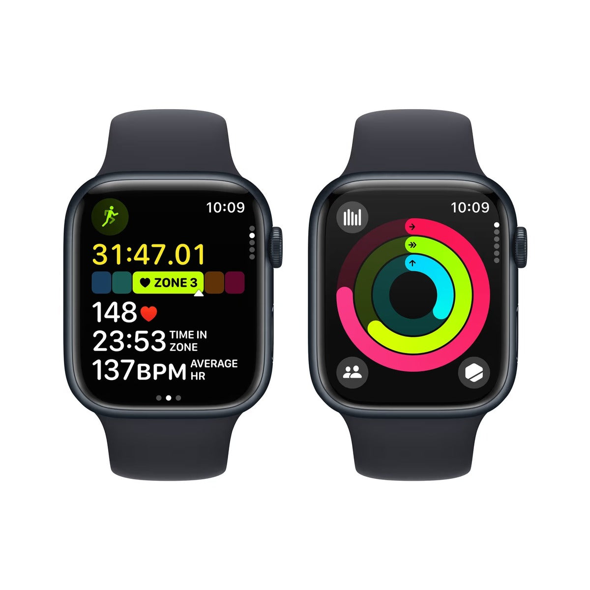 Apple Watch Series 9 GPS 45mm - Temně inkoustové hliníkové pouzdro