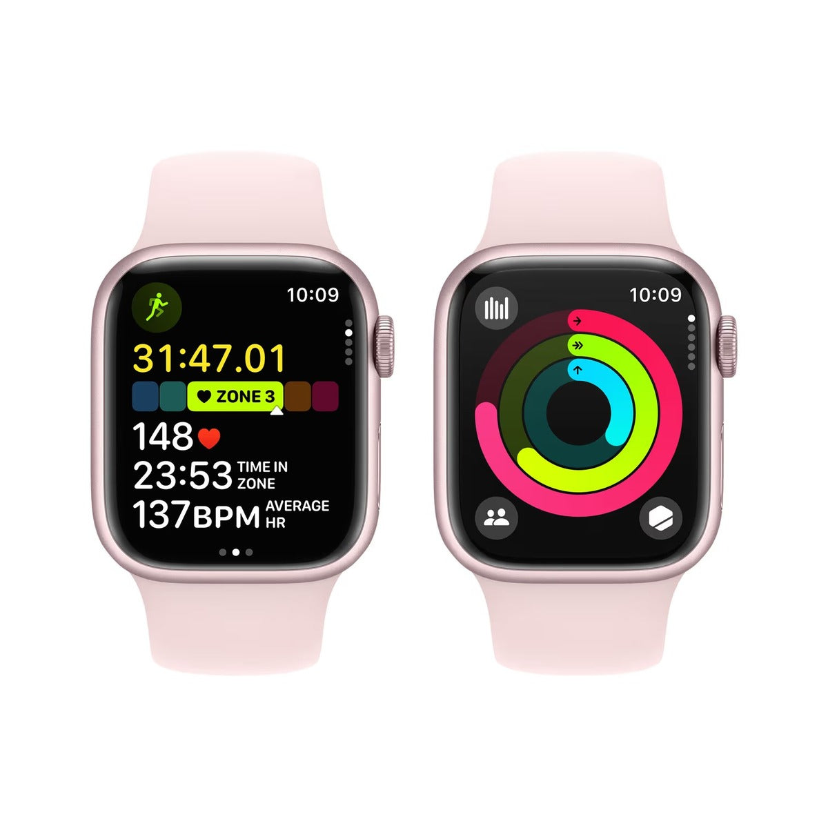 Apple Watch Series 9 GPS + Cellular 41mm - Růžové hliníkové pouzdro