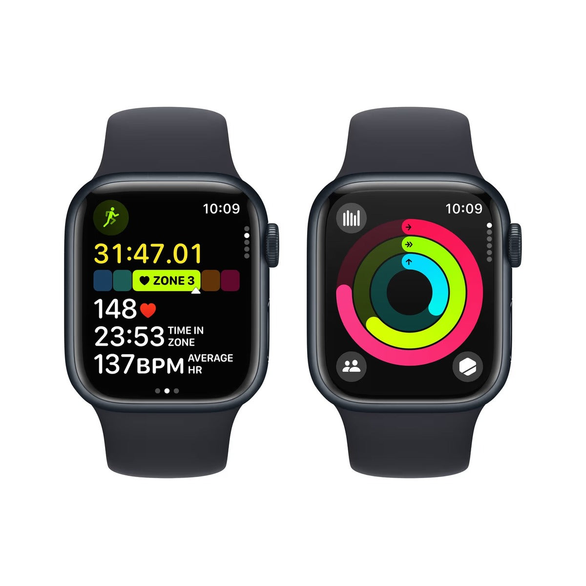 Apple Watch Series 9 GPS + Cellular 45mm - Temně inkoustové hliníkové pouzdro