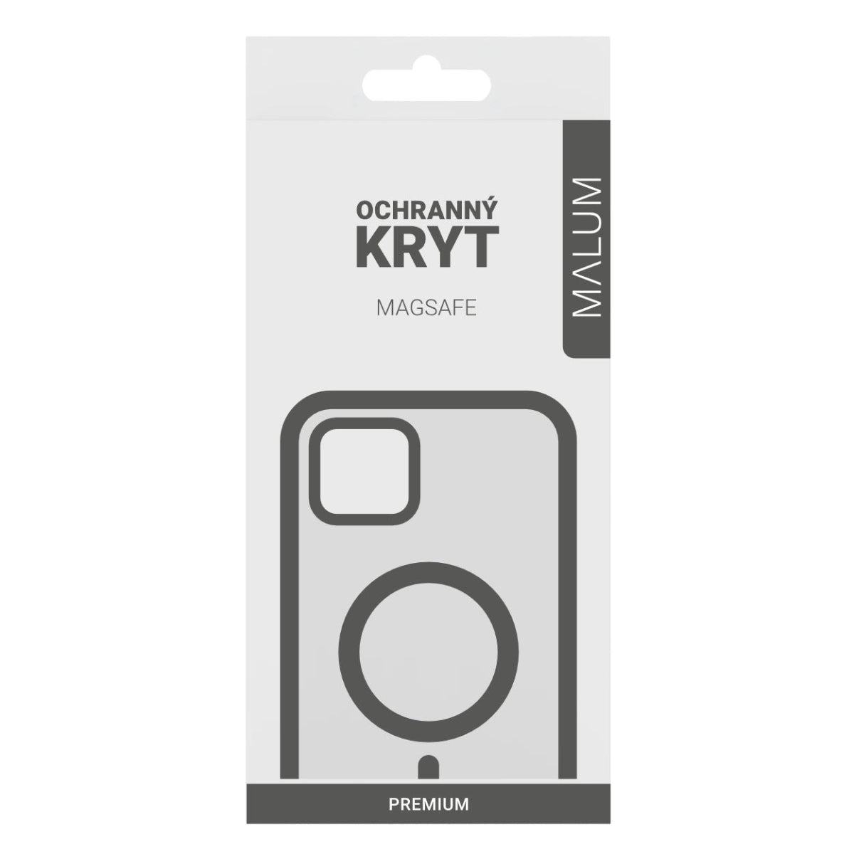 Černý MagSafe silikonový kryt PREMIUM