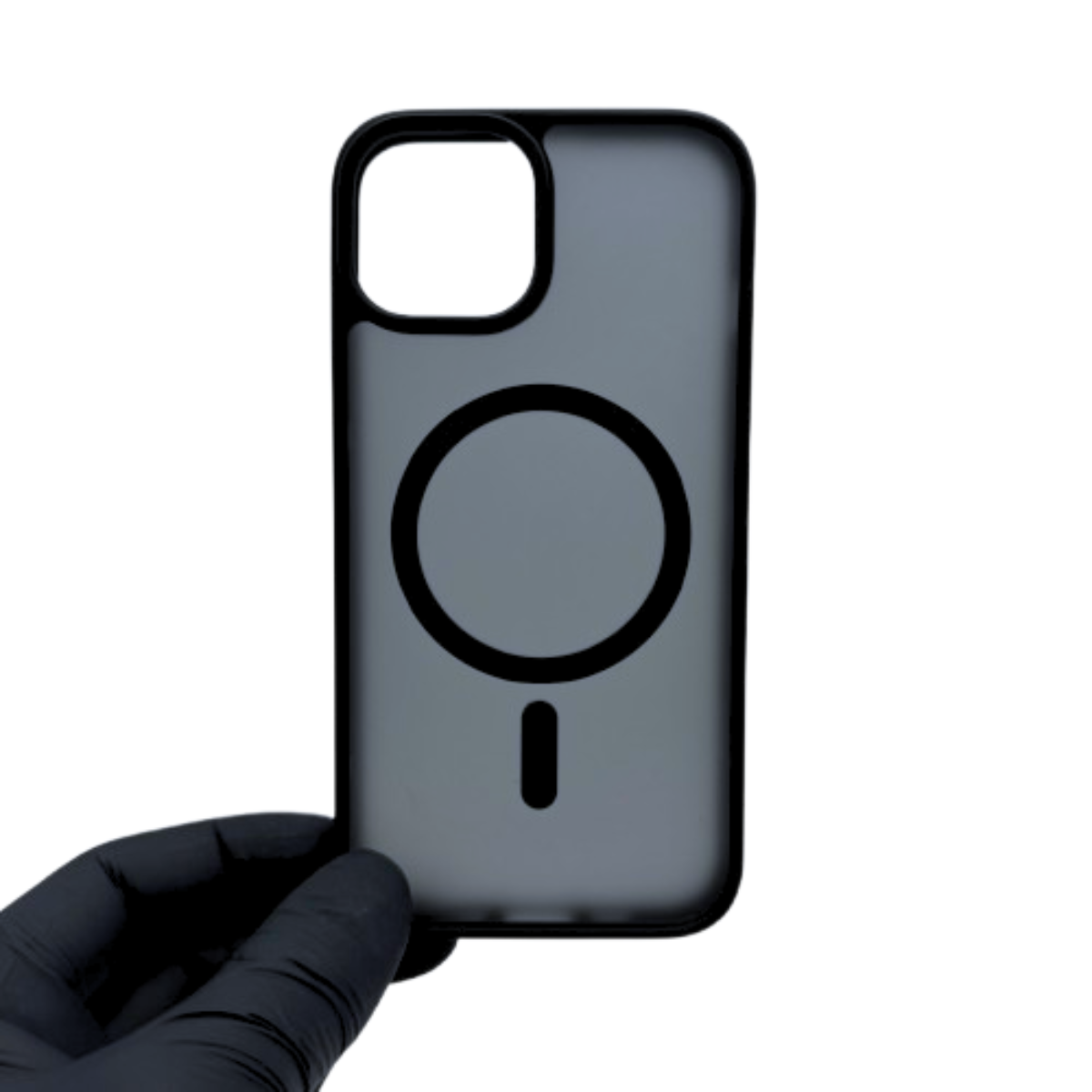 Černý MagSafe silikonový kryt PREMIUM