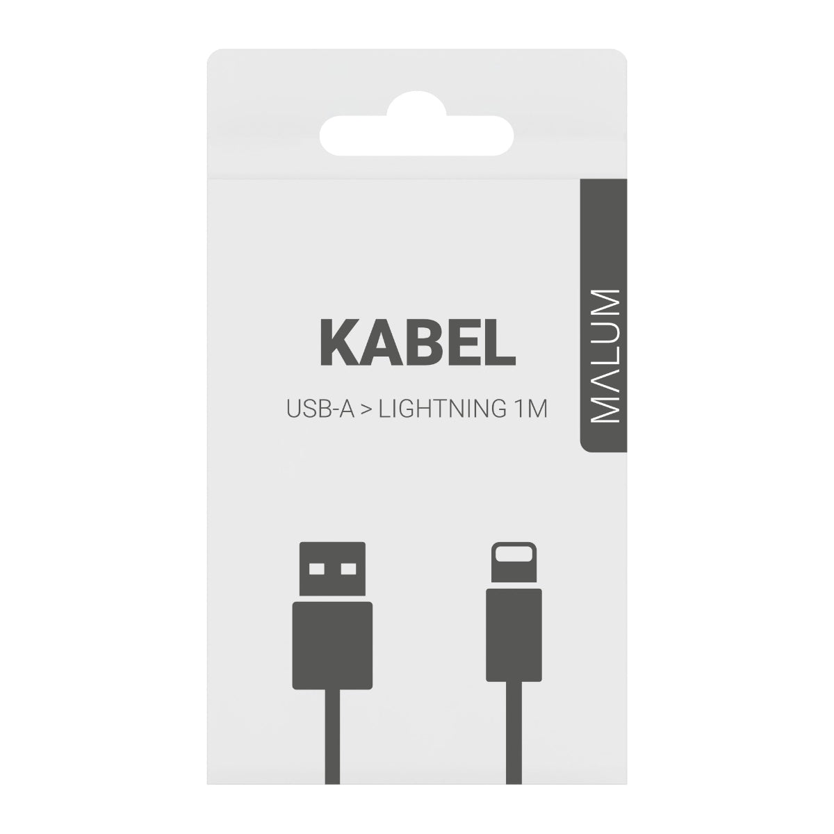 Nabíjecí textilní kabel USB A / Lightning 1m