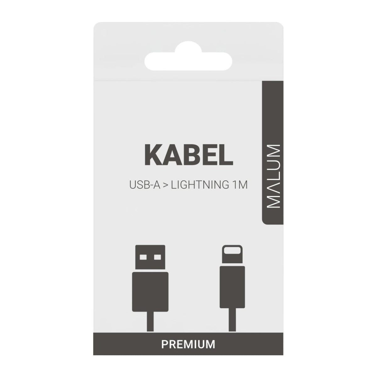 Nabíjecí textilní kabel USB A / Lightning 1m PREMIUM