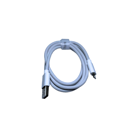 Nabíjecí textilní kabel USB A / Lightning 1m PREMIUM