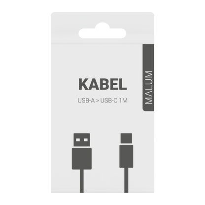 Nabíjecí textilní kabel USB A / USB C 1m