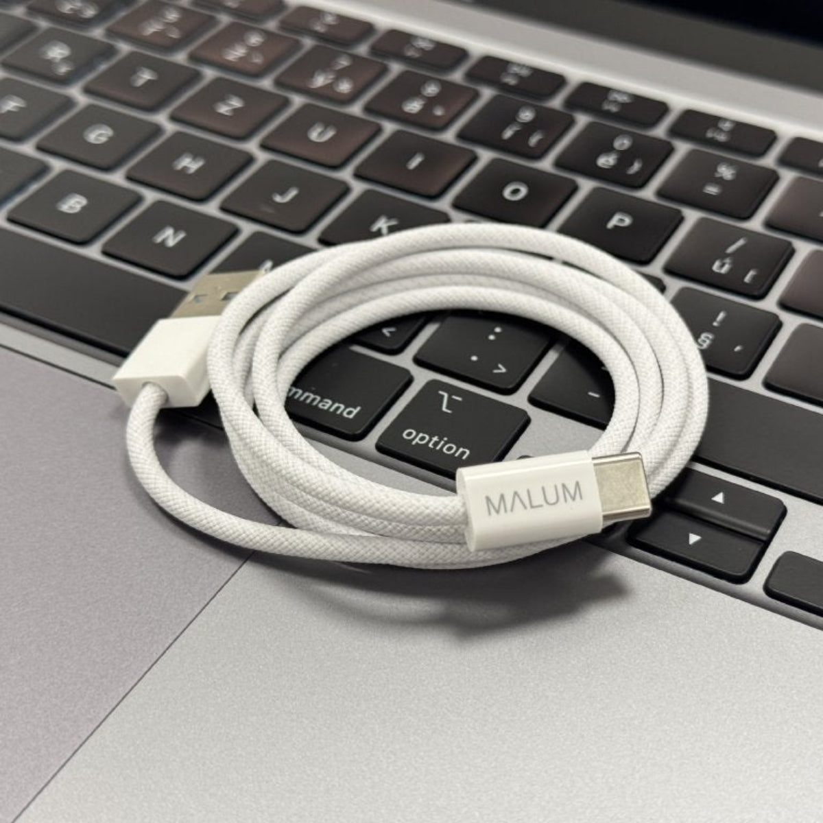 Nabíjecí textilní kabel USB A / USB C 1m