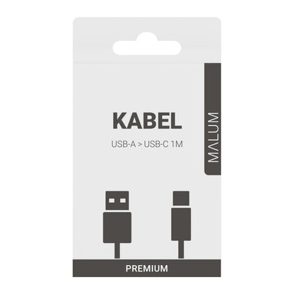 Nabíjecí textilní kabel USB A / USB C 1m PREMIUM