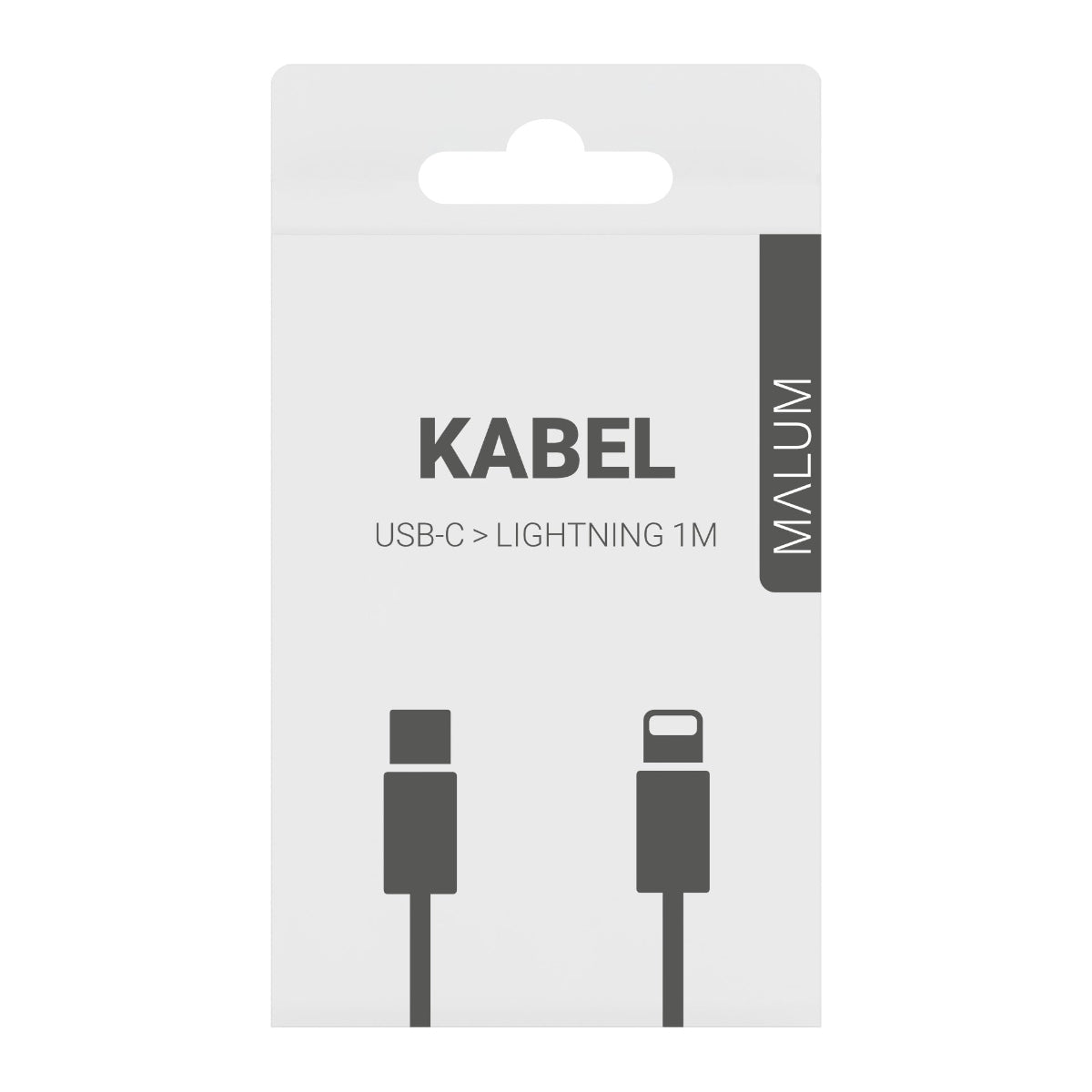 Nabíjecí textilní kabel USB C / Lightning 1m