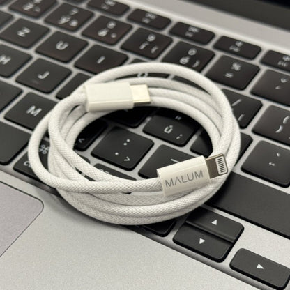 Nabíjecí textilní kabel USB C / Lightning 1m