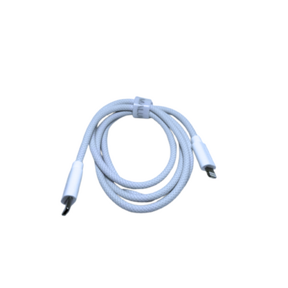 Nabíjecí textilní kabel USB C / Lightning 1m PREMIUM