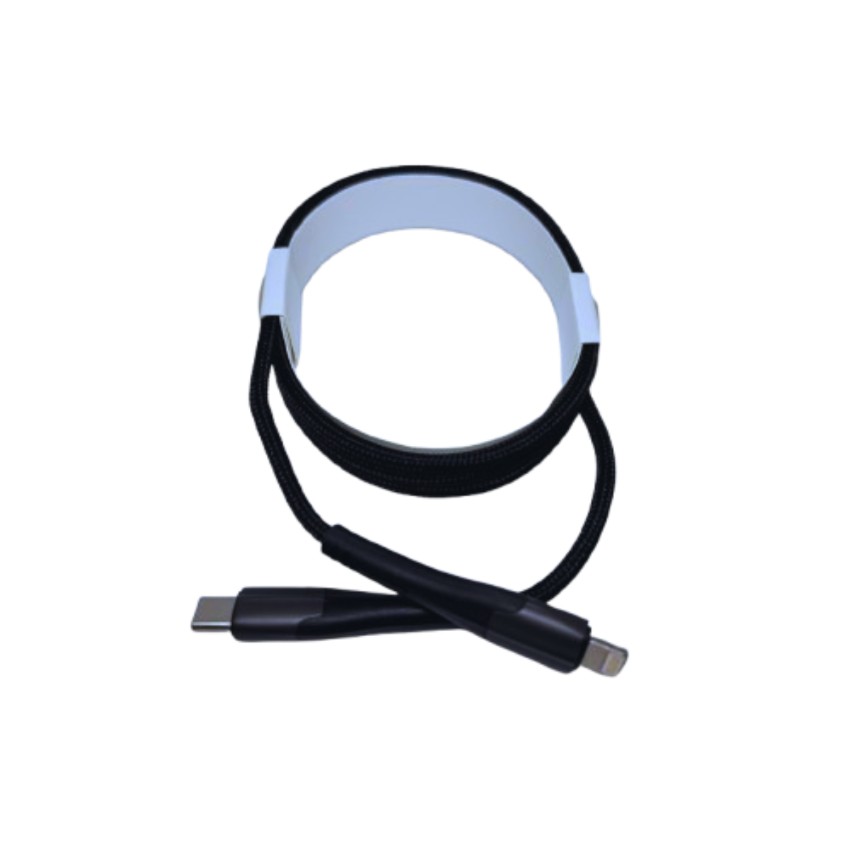 Nabíjecí textilní kabel USB C / Lightning 1m černý