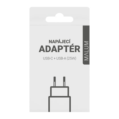Nabíjecí adaptér USB C + USB A 25W